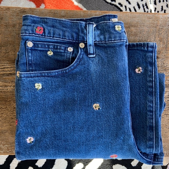 Madewell Wide-Leg Crop Jeans Embroidered Edition - Picture 3 of 12